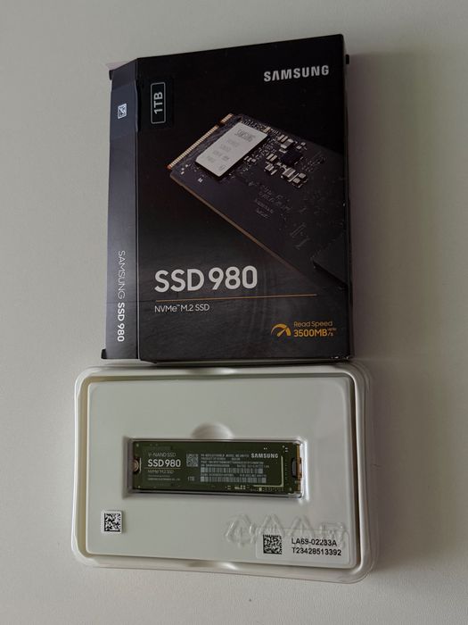 SSD накопичувач m.2 Samsung 980 1TB NVMe PCle gen 3.0 x4 2280