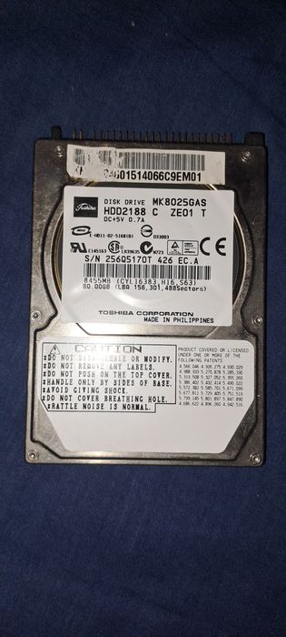 Disco rígido 2.5 ide