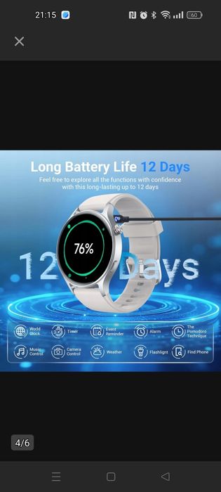 Fitpolo AR-01 Smartwatches Gray)