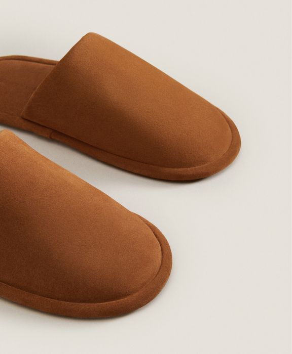 Chinelos Pele Croute Zara Home NOVO