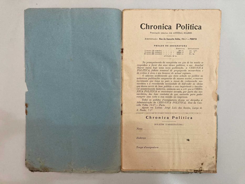 Chronica Politica Annibal Soares 1914