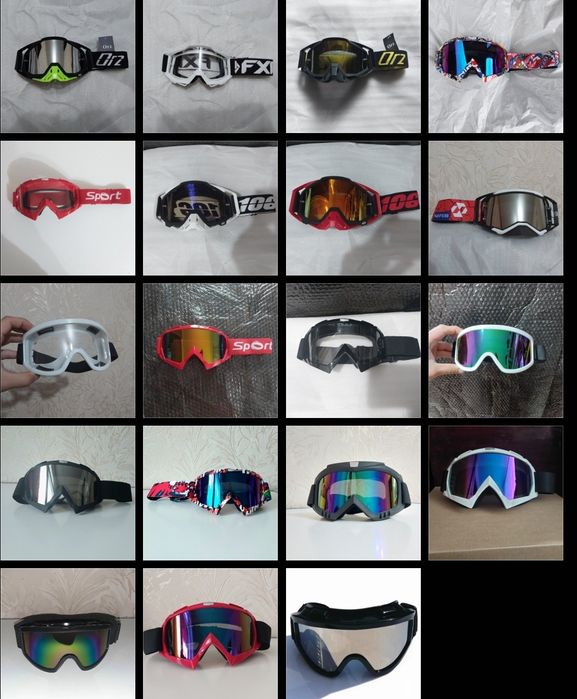 Мотоокуляри 100% мотоочки для кросового шолома окуляри та лінзи (скло)