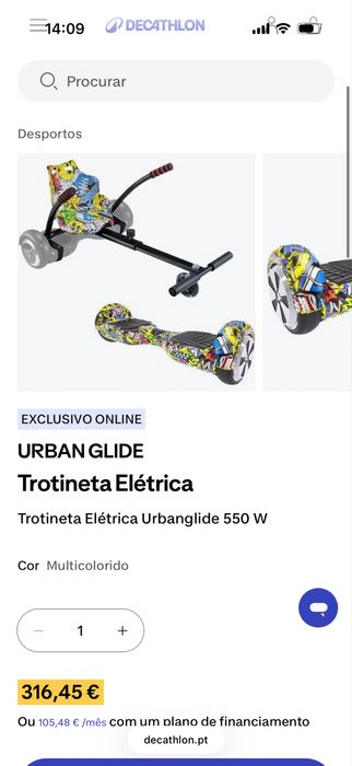 Trotineta eletrica Hoverboard NILOX 6.5 Branco + Bolsa