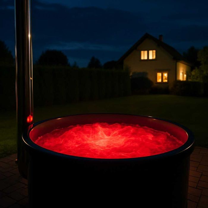 Balia ogrodowa z jacuzzi | Hydromasaż | Piec | Transport gratis