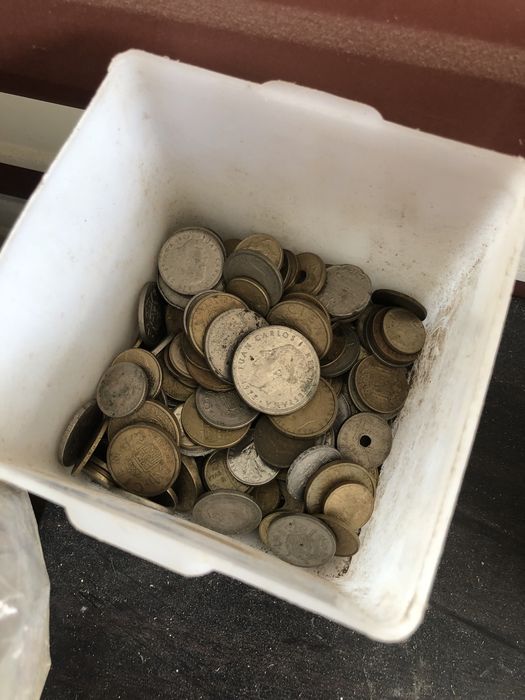 Lote de 60 quilos de moedas diversas