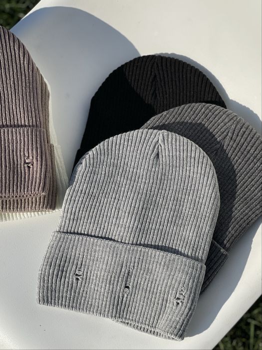 ШАПКА рванка на флісі . Шапка жіноча зима . Шапка підліток зима.