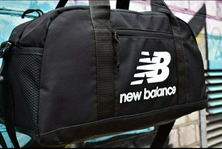 Спортивная дорожная черная сумка New Balance, сумка мужская в спортзал