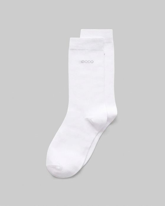 skarpetki ECCO Classic Mid Cut 5-pack, średn długości, biały, EU 39-42