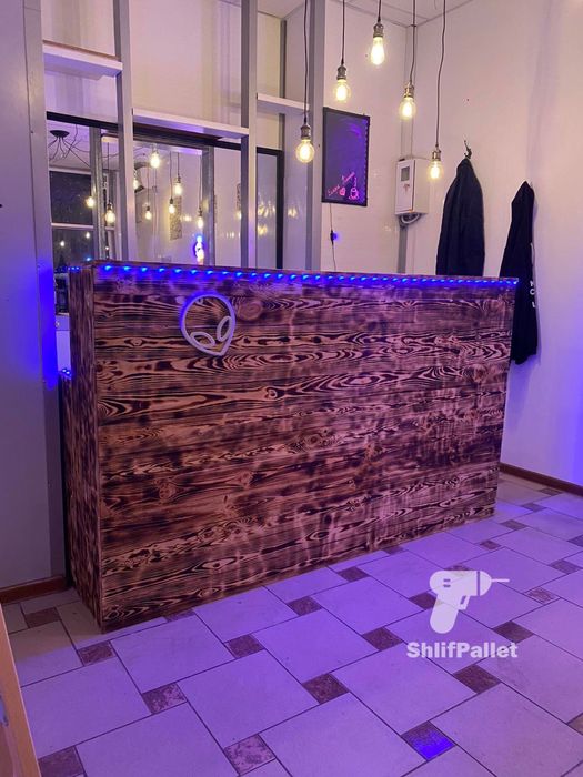 Барна стйка для кафе, ресепшн, меблі в кавярні  loft