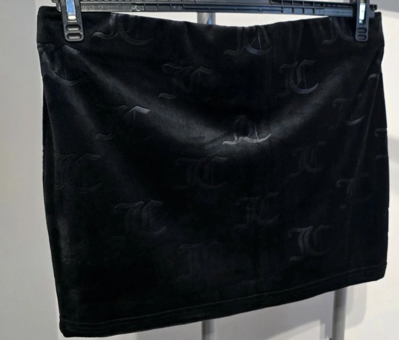 Welurowa spódniczka mini Juicy Couture