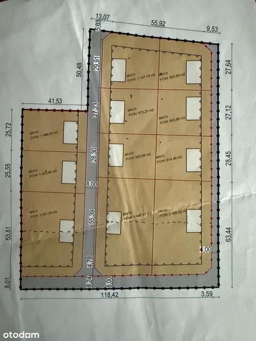 Działki budowlane (900-2000m²)