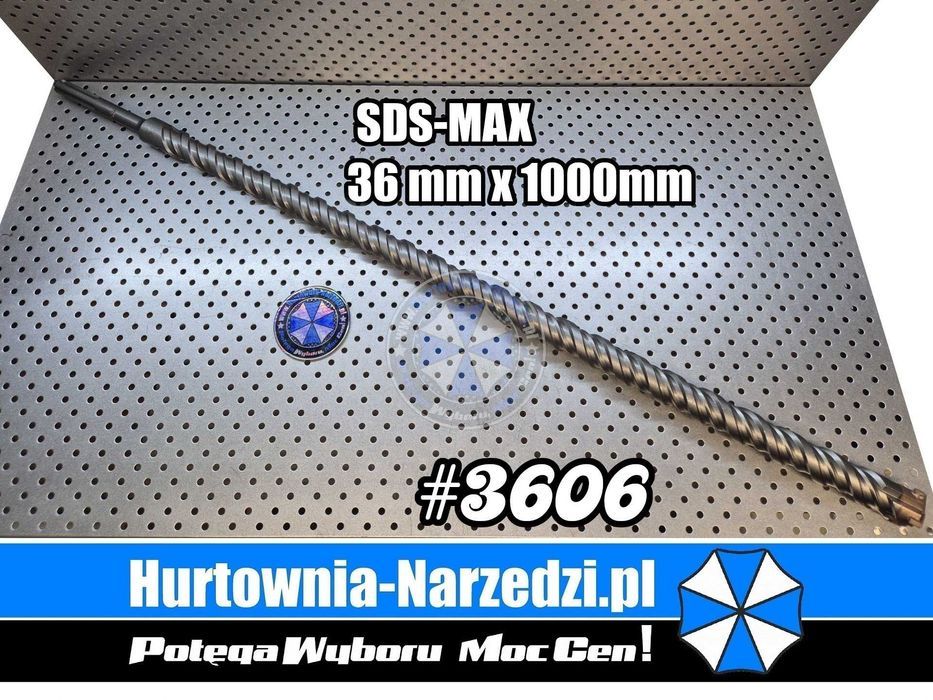 Wiertło 36mm x 1000mm SDS-MAX do betonu wiertło do muru 36mm sds-max