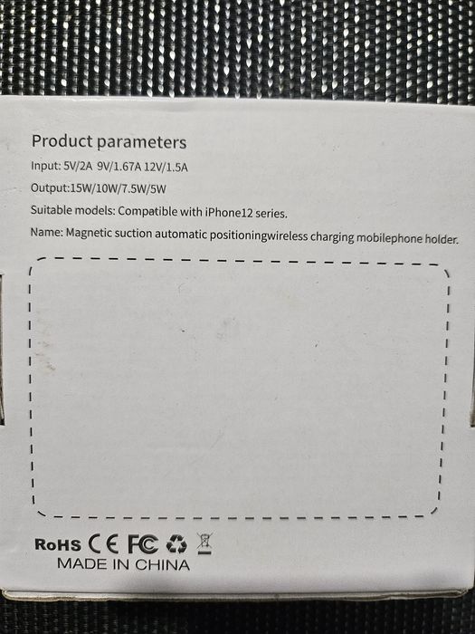 XWXELEC Bezprzewodowa ładowarka samochodowa magnetyczna 2w1