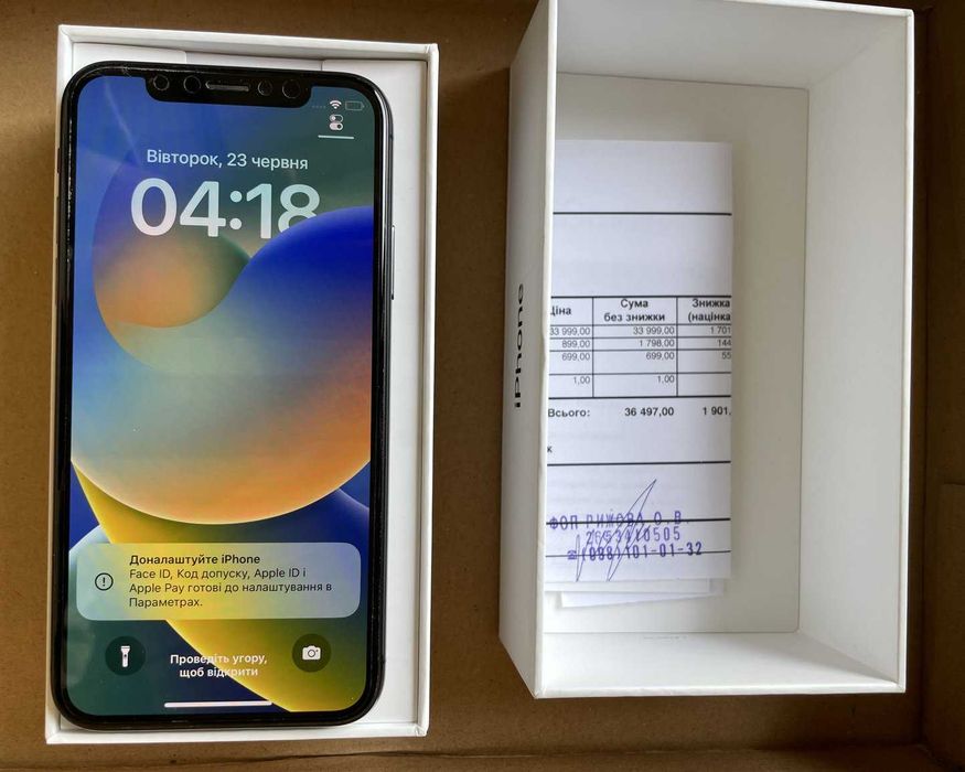 Смартфон Iphone X 64Gb симпатичный с родной коробкой