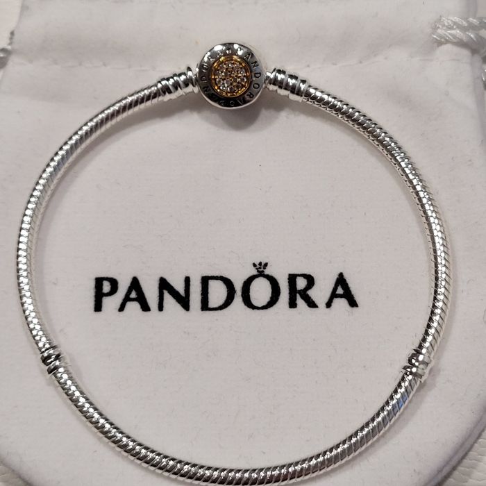 Bransoletka Pandora 20cm srebrna s925