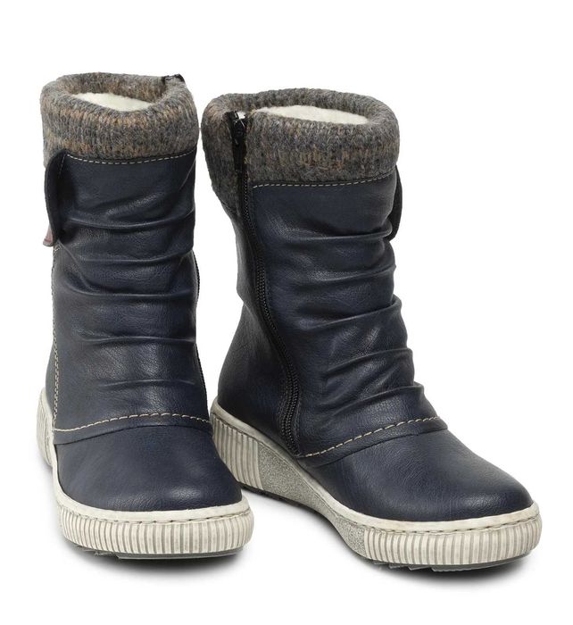 Botki Rieker Z6693-14 Granatowy, roz. 37