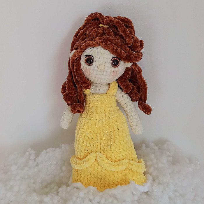 Princesa disney de veludo - Amigurumi Bela e o Monstro