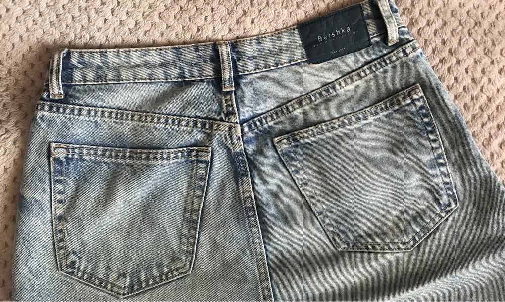 mom jeans, wysoki stan