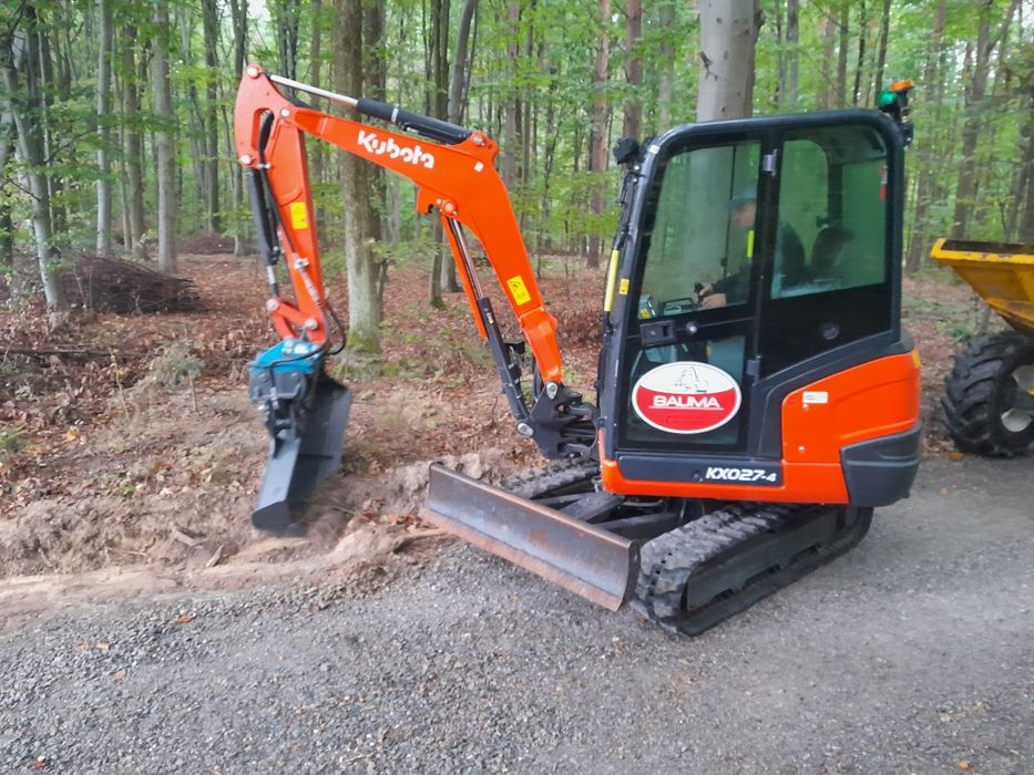 Usługi koparką, spycharką,walcem, wozidłem budowlanym