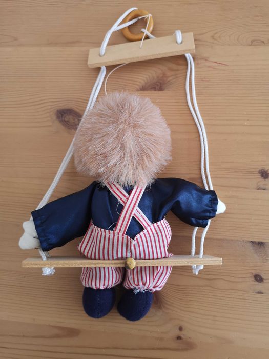 Palhaço decorativo para pendurar em baloiço