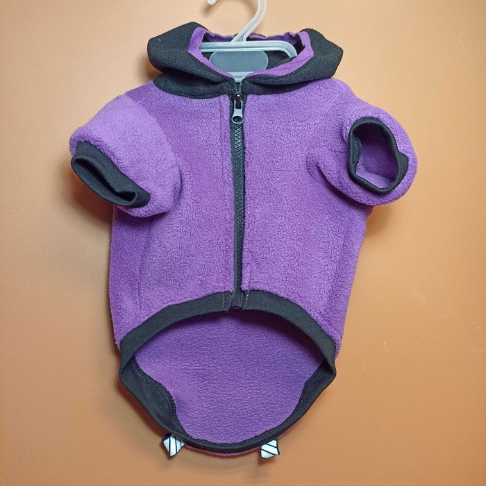 Bluza ciepła polarowa z kapturem dla pieska rozm. S/M