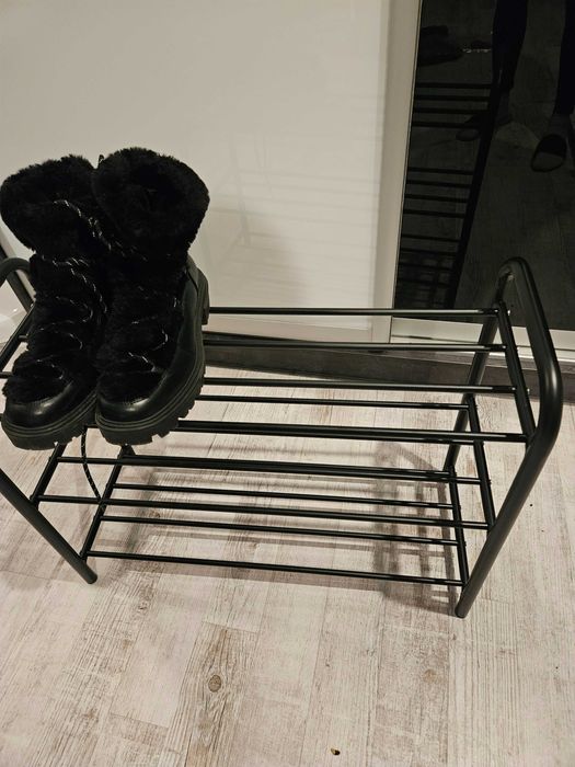 Pudełka z 3 poziomami czarna dom przechowywanie