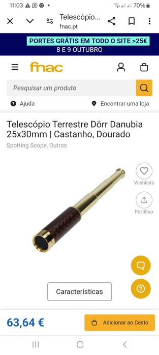 Telescópio terrestre alemão Dörr
