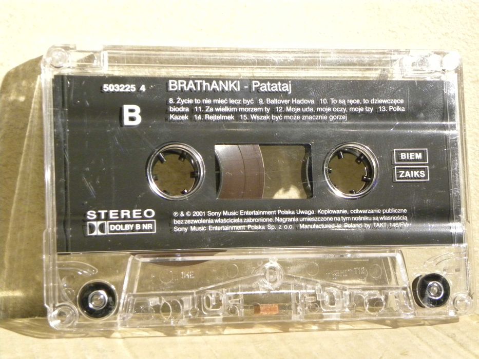 kaseta magnetofonowa Brathanki Patataj