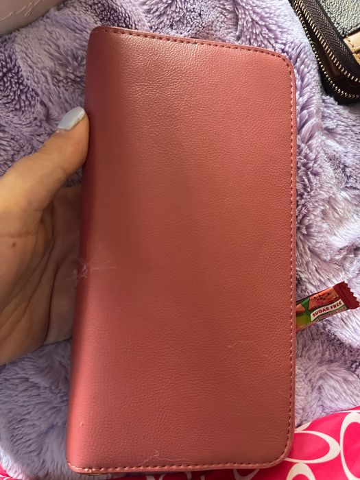 Porta moedas cor de rosa