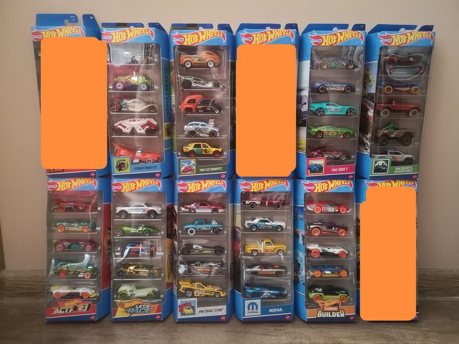 Hot wheels zestaw 5 aut
