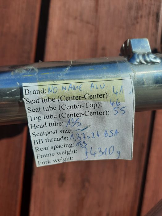 rama rowerowa frameset alu pod koła 26" commuter retro mtb