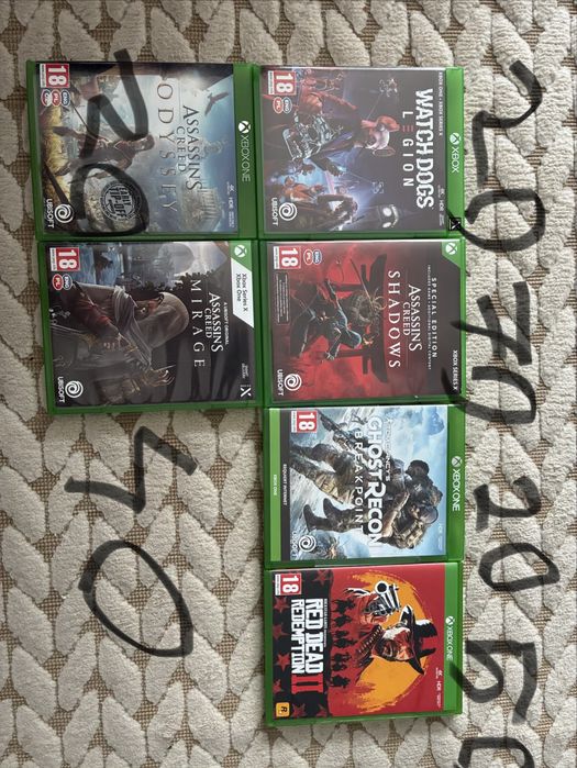 AC Shadows/Mirage/odysey/watch dogs legion/RDR2/ GR Breakpoint Gry Xbox
