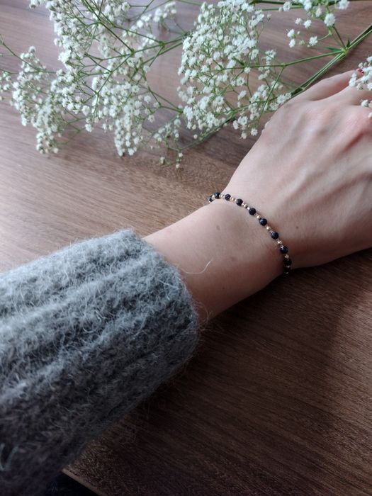 Bransoletka handmade mini, noc Kairu, idealna na prezent