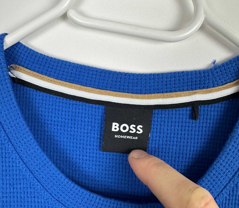 Koszulka Hugo Boss męska niebieska basic t-shirt r. M