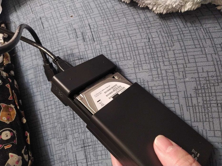 Caixa Externa com 2 HDD 500GBDs 2.5P