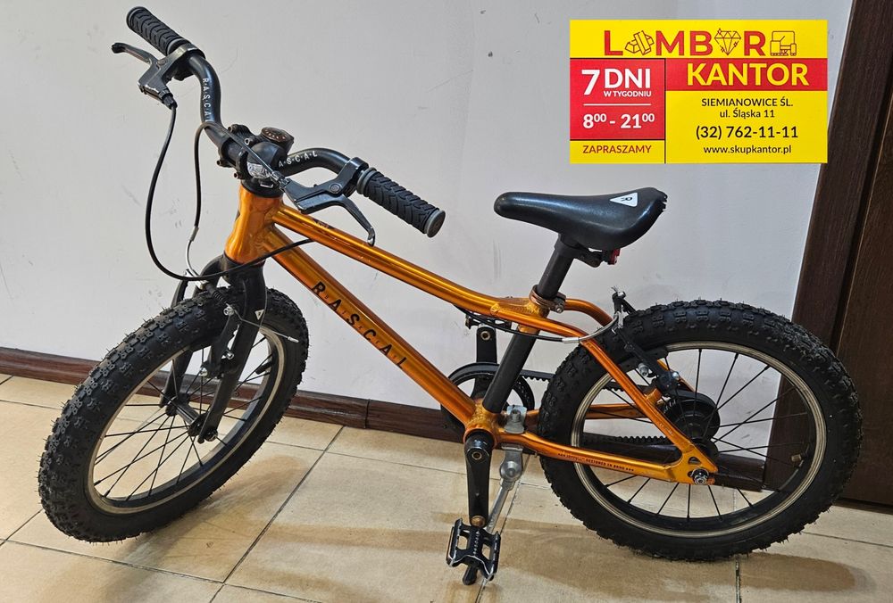 2878/25 Rower dziecięcy Rascal 16" GOLD