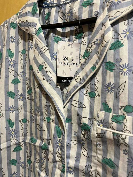 Жіночий піжама рубашка шорти у смужку Disney M-L