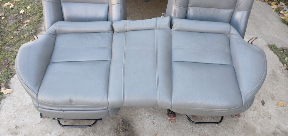 cały komplet foteli skórzanych szarych do Honda Accord VI 1999r