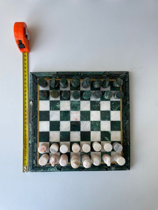 Jogo de Xadrez Vintage em pedra feito à mão