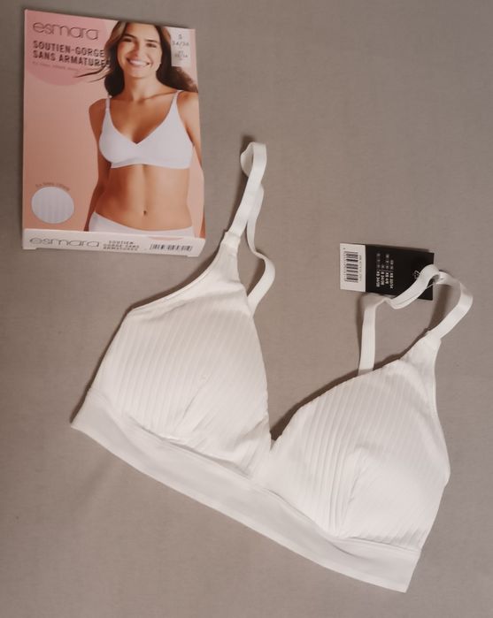 Бюстгальтер ESMARA білий з м'якими чашками р.32/34