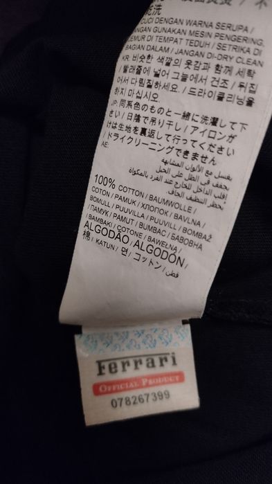 PRAWIE NOWY, T-shirt,SCUDERIA FERRARI, męski,roz.M,czarna