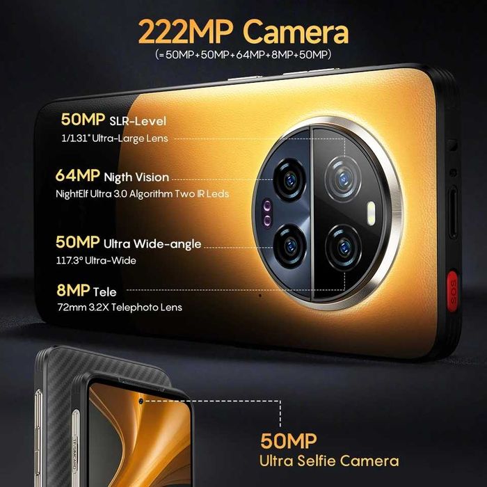 UleFone Armor 23 ULTRA, 24/512Gb, D8020 5280мАч 120W + чехол в подарок