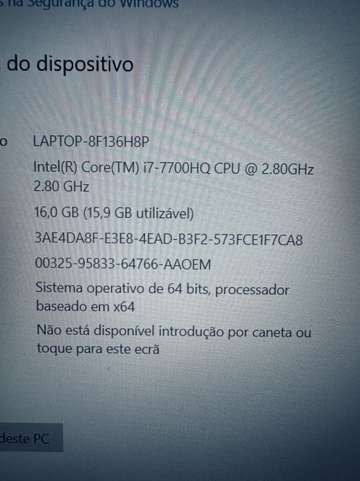 Portátil Lenovo Gaming i7