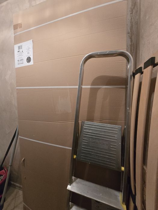 KABINA walk-in prysznicowa OKAZJA nowa 90 czarna