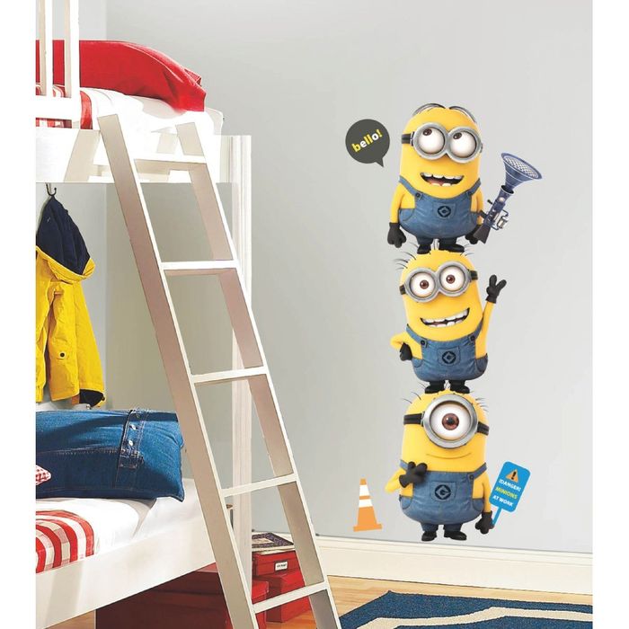 Winylowe Naklejki Dekoracyjne na Ścianę Minionki
