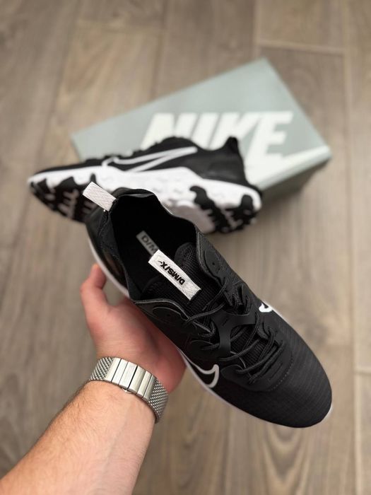 Кросівки Кроссовки Nike React Vision White Black WaterProof Белый Чёрный Білий Чорний Кросовки демісезон
