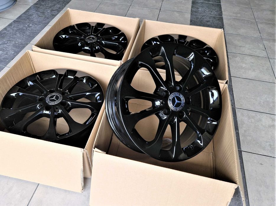 Alufelgi 17 5x112 Czarne Mercedes A B C CLA V Vito Viano i inne ! 341#