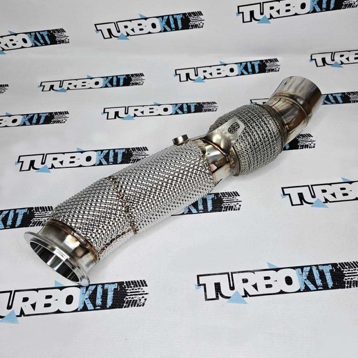 ДаунПайп BMW N55 F01 F10 F07 F12 F13 E70 F15 Downpipe Heat shield