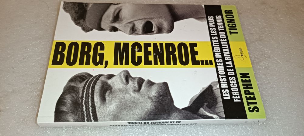 Raro livro Borg, Mc Enroe - Les histoires inédites les plus féroces de la rivalité du tennis