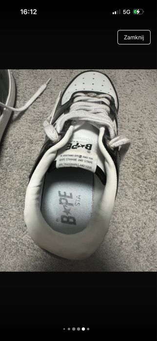 czarne buty bape